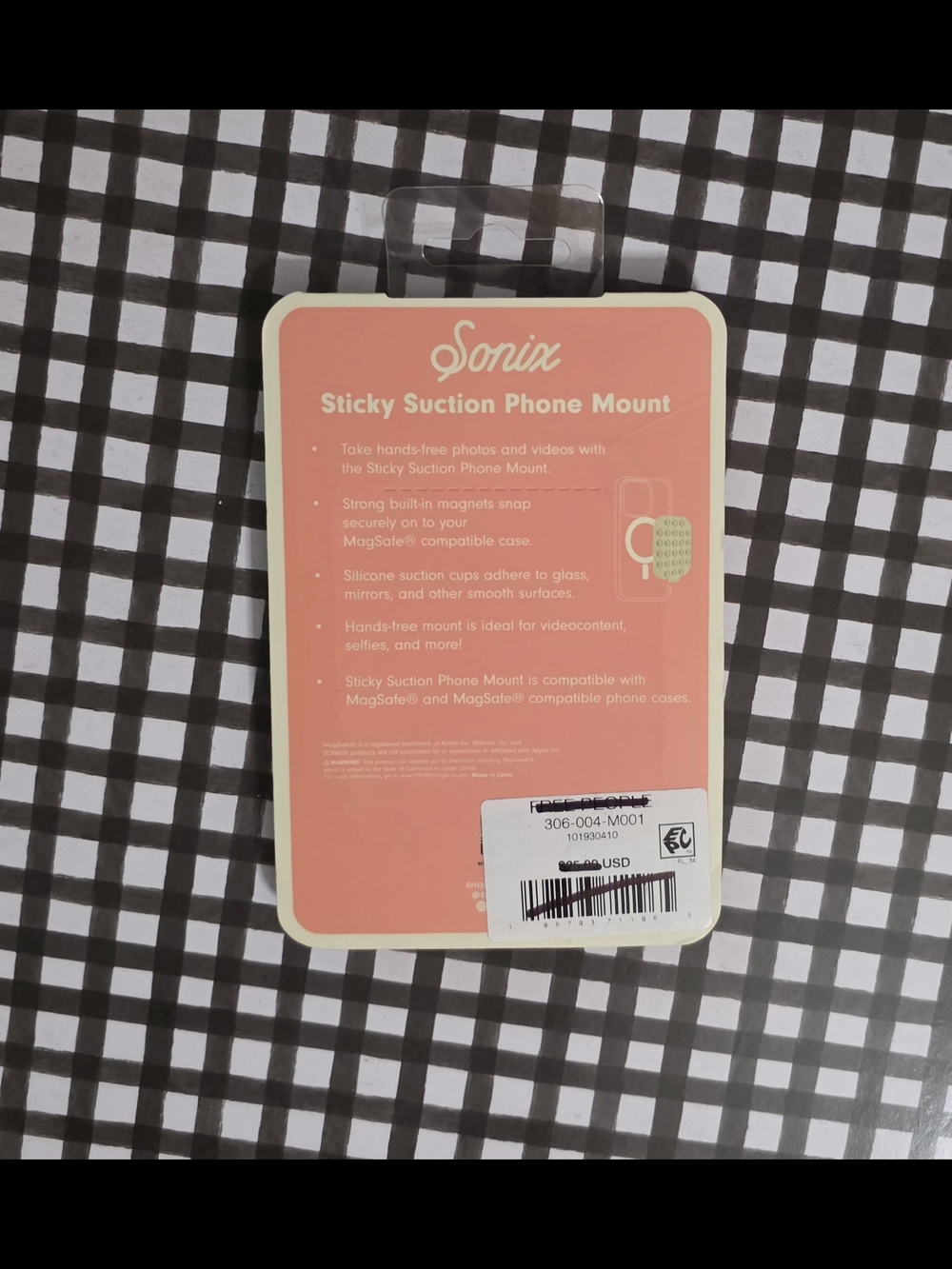 ✏️ Free People x Sonix Sticky| Suction Phone Mount | MagSafe Compatible NIB - Picture 2 of 2